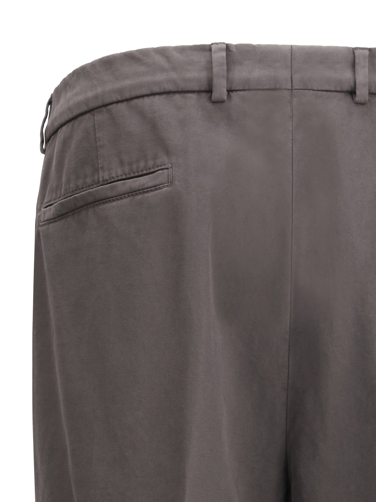 Brunello Cucinelli Leisure-fit Pleated Gabardine Trousers In Black