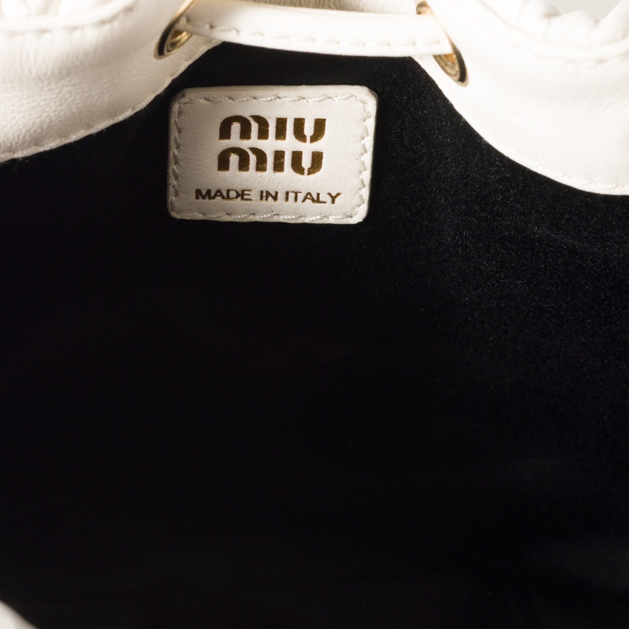 Miu Miu Matelassé Shoulder Bag In White