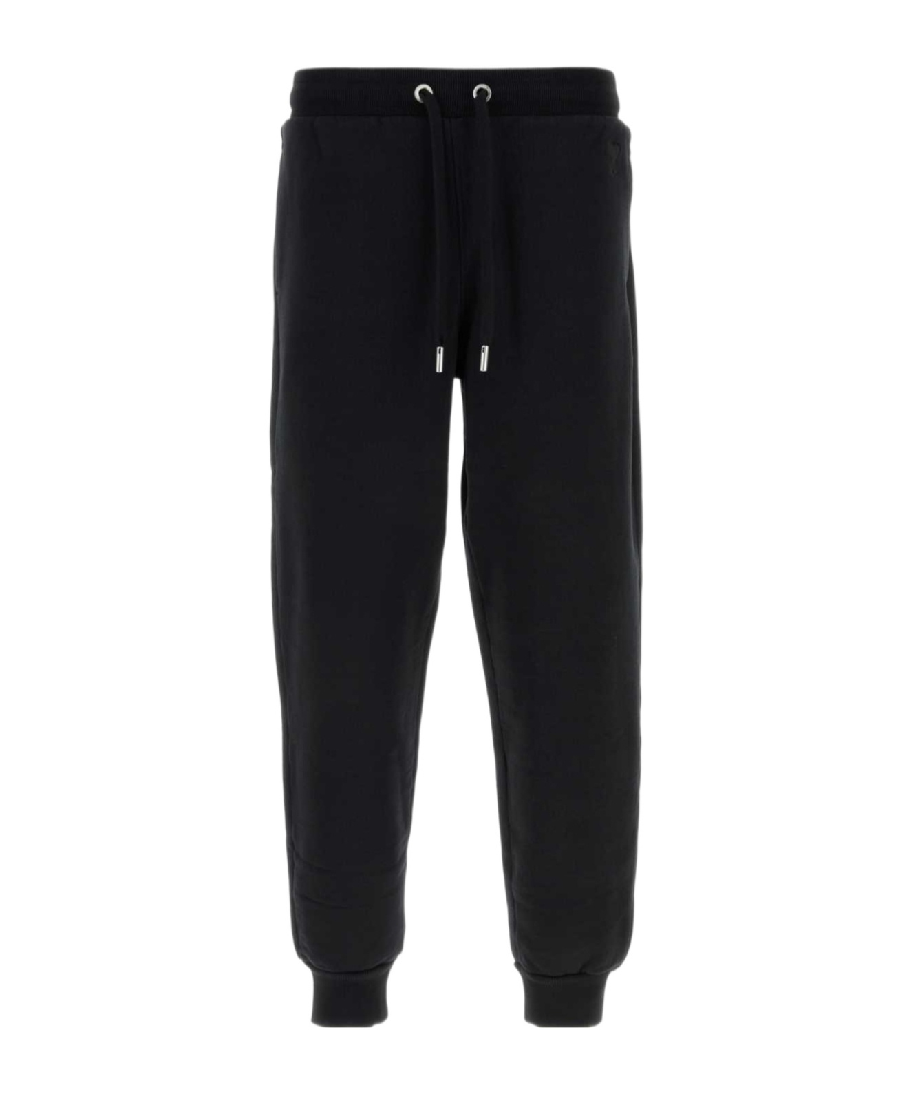 Shop Ami Alexandre Mattiussi Ami Ami-de-coeur Drawstring Track Pants In Black