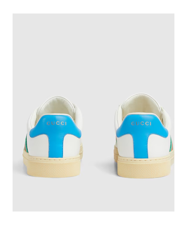 Gucci Ace Sneaker With Web In White