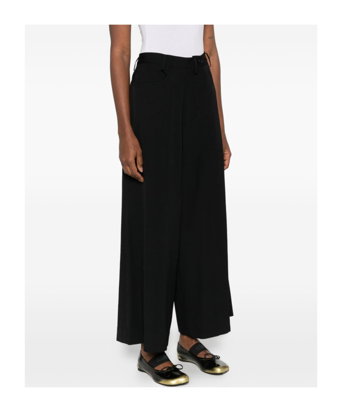Yohji Yamamoto Casual Pants With Belt Loops In Black