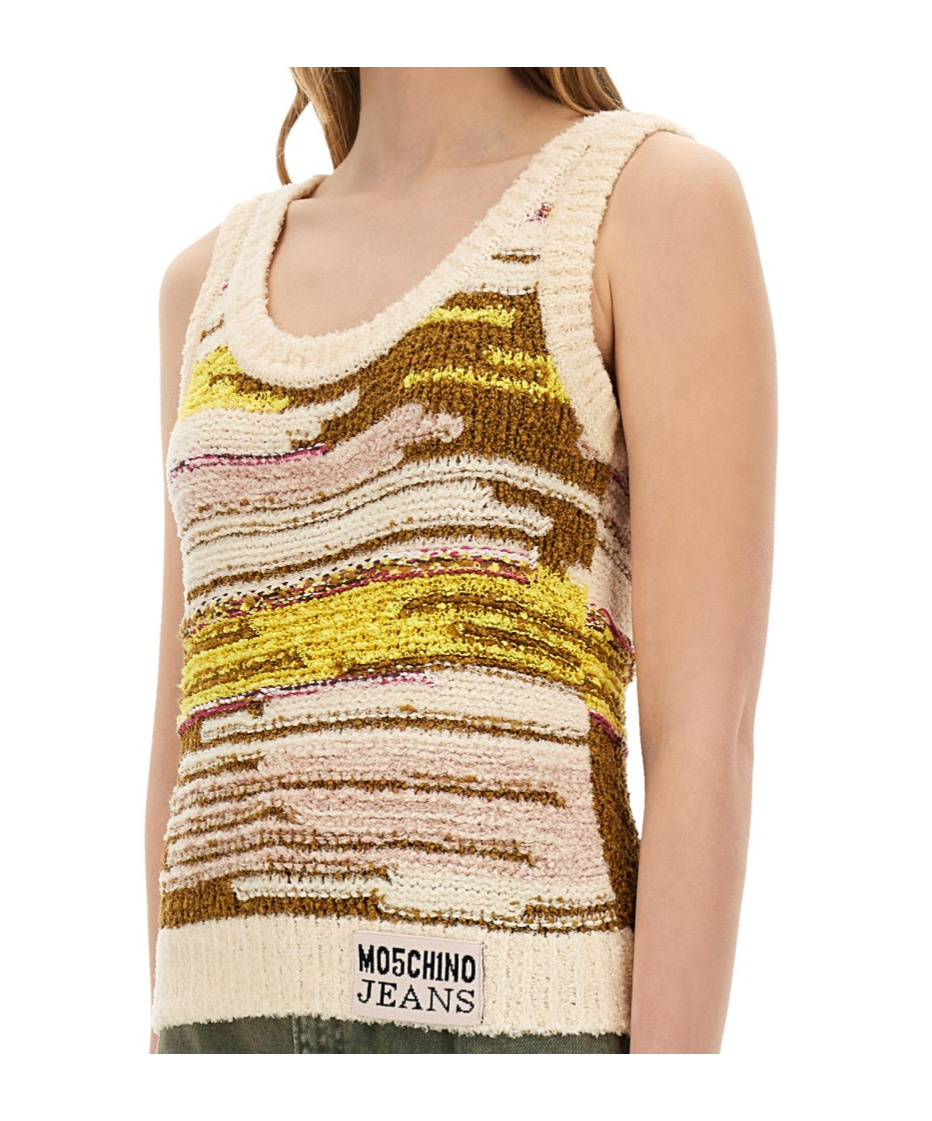 Moschino Crew Neck Knitted Vest