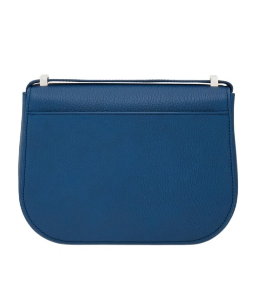 Ferragamo Double Gancini North-south Crossbody Bag In Blue