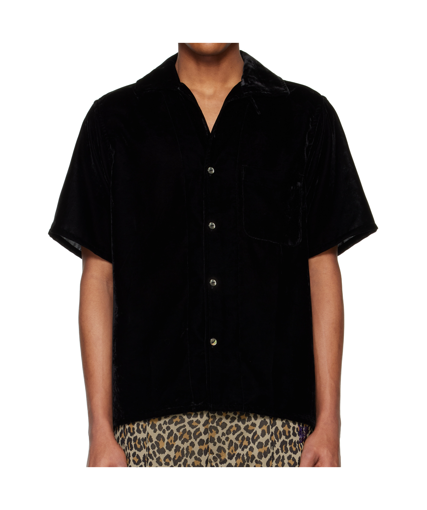 Needles Short Sleeve Shirt In Black