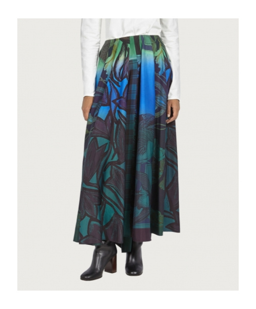 Ferragamo Printed Skirt In Multi