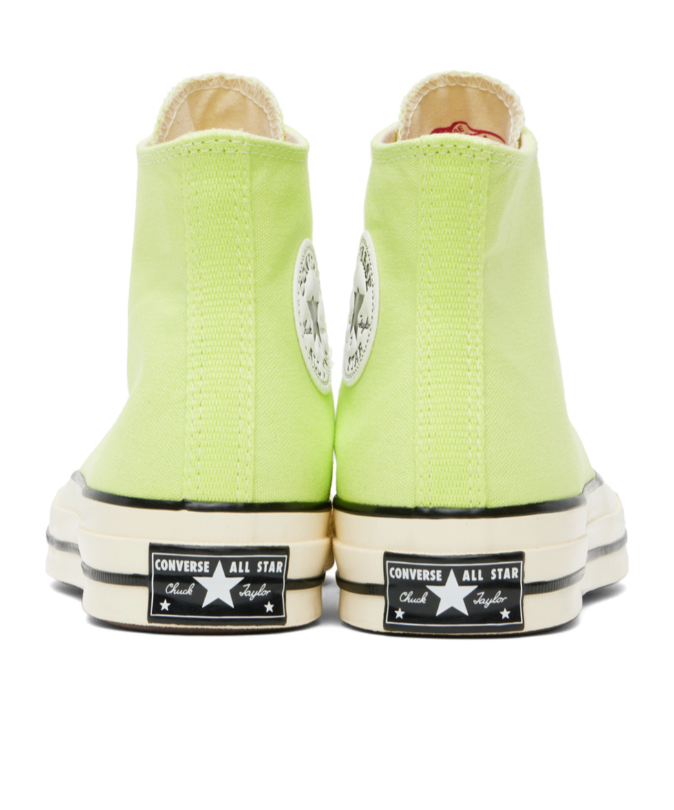 Converse Logo Lacing High-top Casual Shoes In Yellow