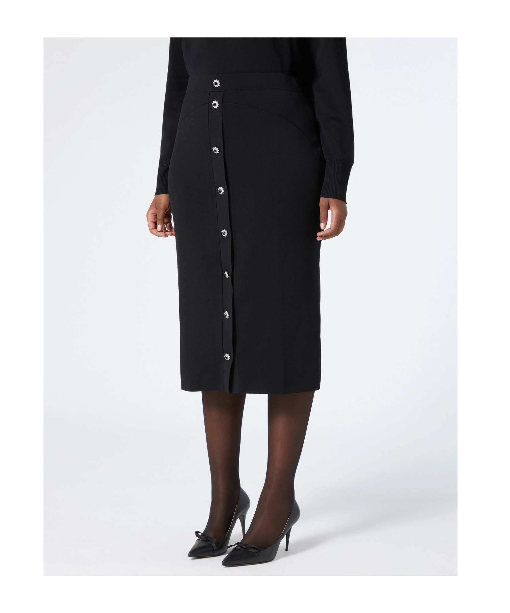 MARINA RINALDI KNITTED PENCIL SKIRT
