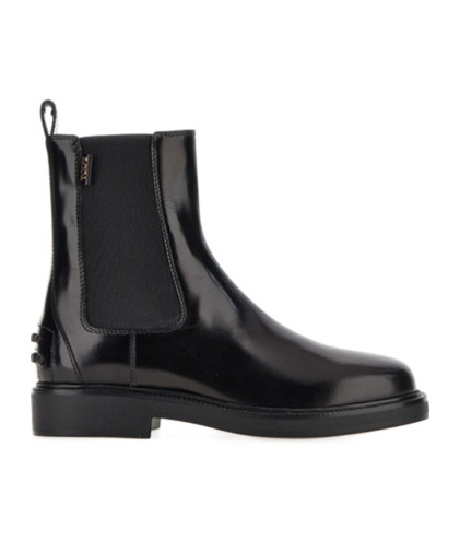 Tod's Elastic-panel Leather Chelsea Boots In Black