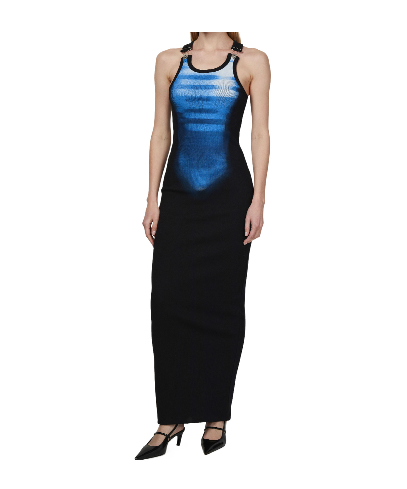Jean Paul Gaultier Long Fitted Sleeveless Dress
