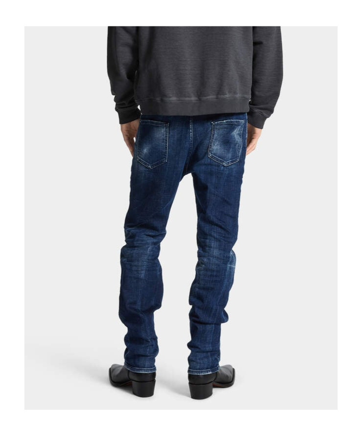Dsquared2 Belt-loop Jeans In Blue