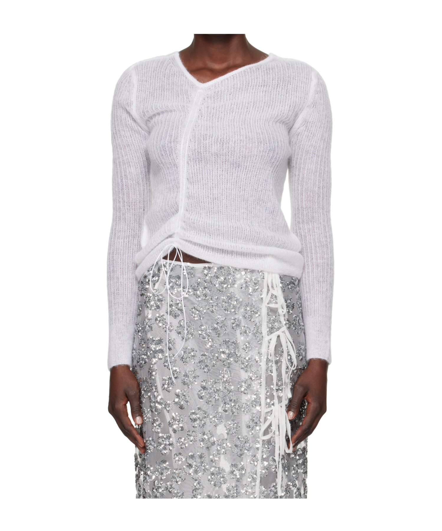 Cecilie Bahnsen White Ussi Sweater