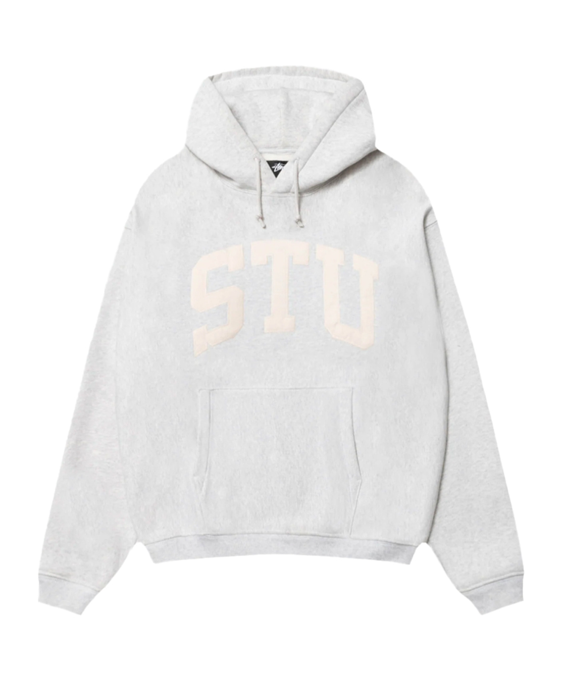 Stussy Stu Relaxed Hoodie In Grey