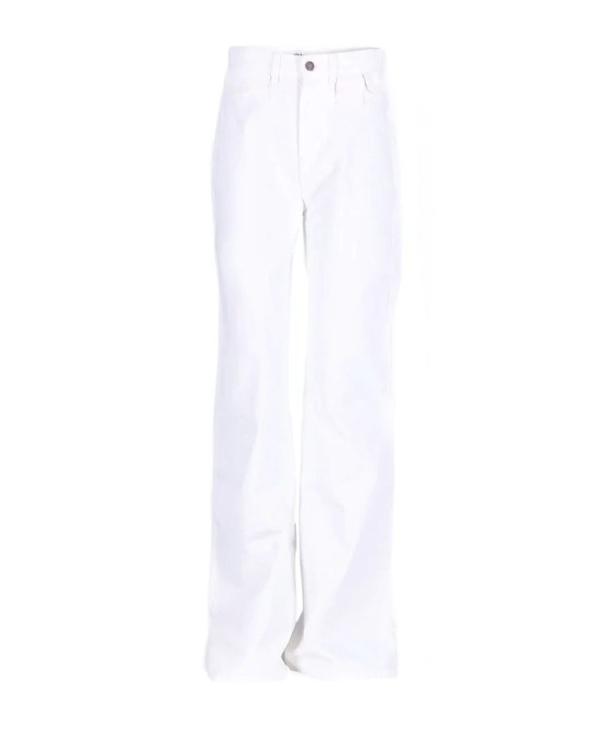 Chloé Denim Trousers With Belt Loops In White
