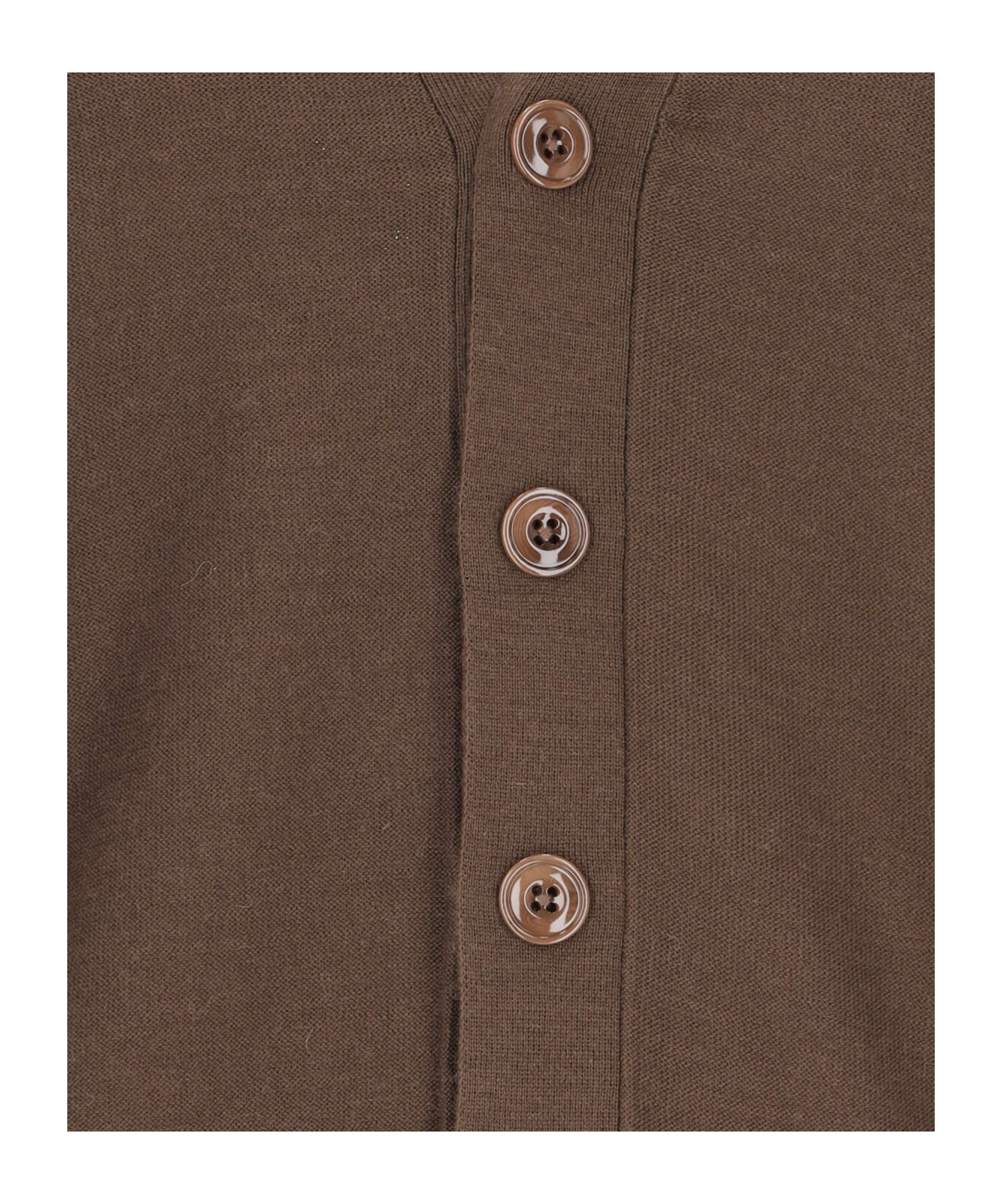 Lemaire Neckline Cardigan In Brown