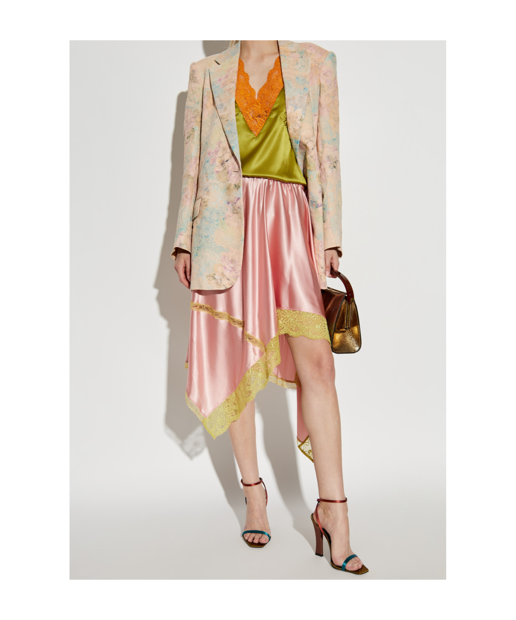 Shop Dries Van Noten Elastic Waist Skirt In Pink