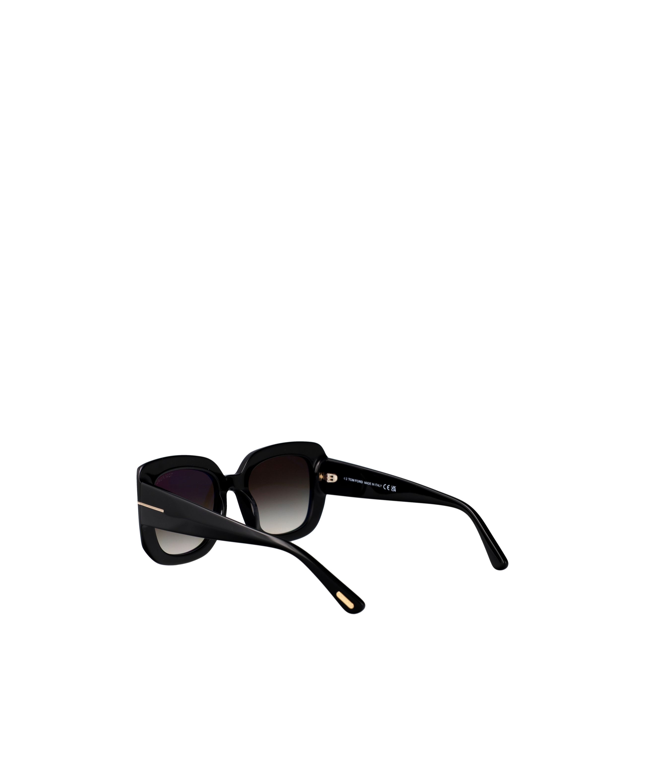 Tom Ford Geometric Frame Sunglasses In Black