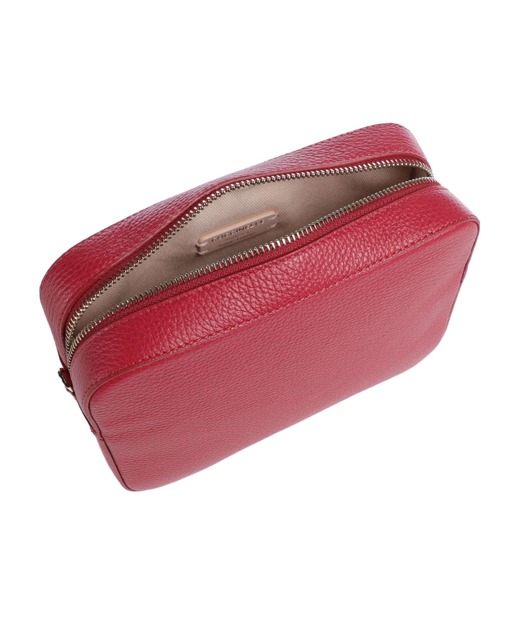 Coccinelle Zippered Shoulder Bag In Red