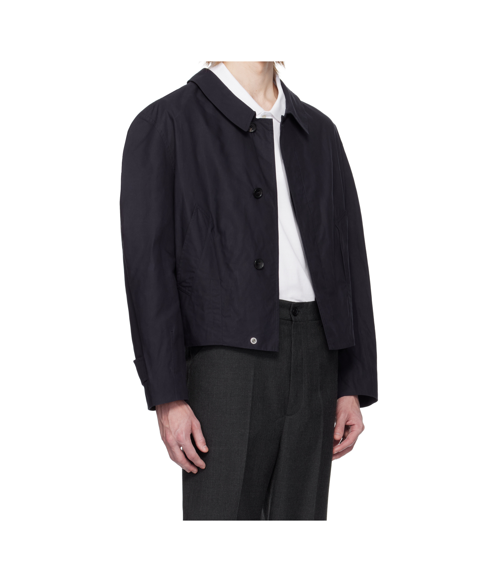 Bally Long Sleeve Casual Jacket In Navy Blue