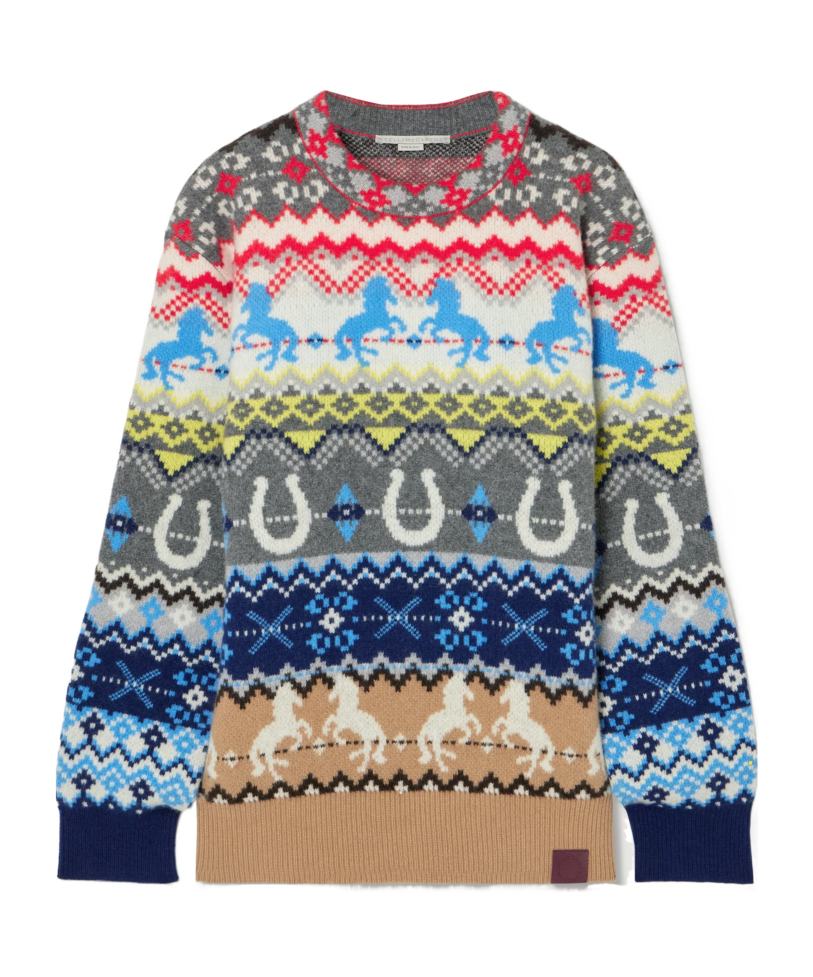 Stella Mccartney Fair Isle-intarsia Sweater In Multi