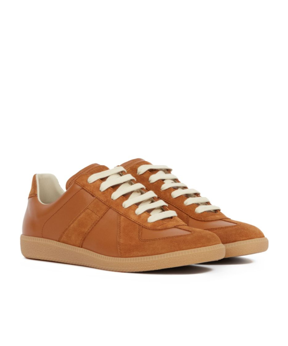 Shop Maison Margiela Replica Sneakers In Brown