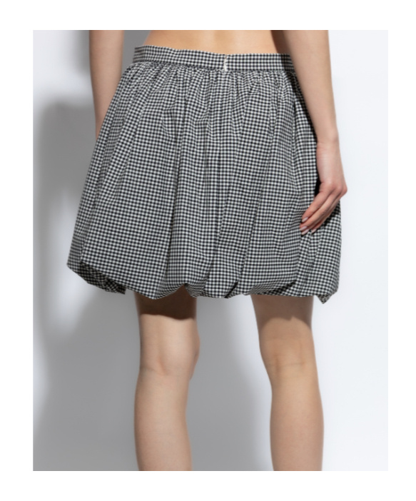 Marni Checked Mini Skirt In Gray