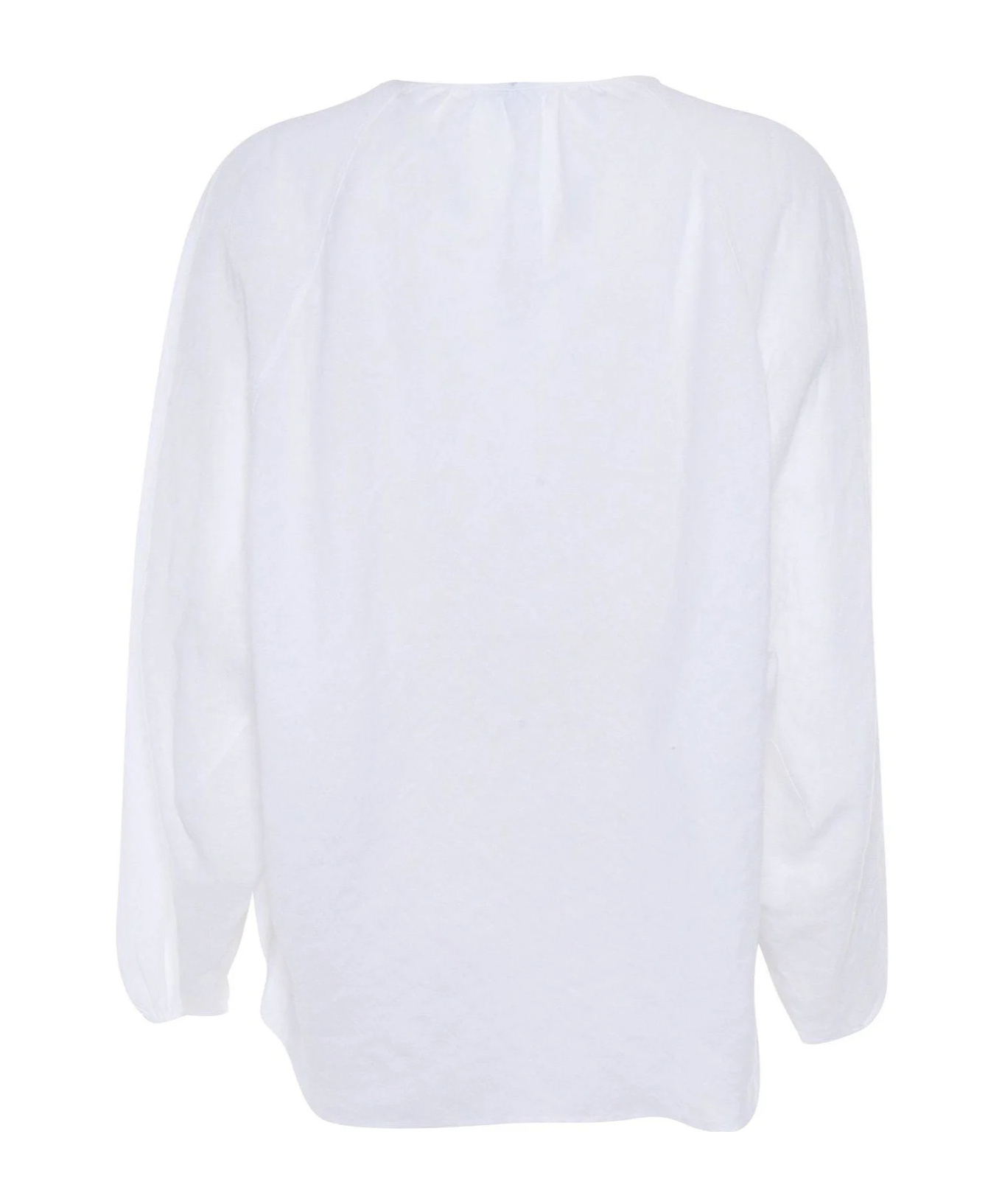 Aspesi Bow Tied Rounded Hem Top