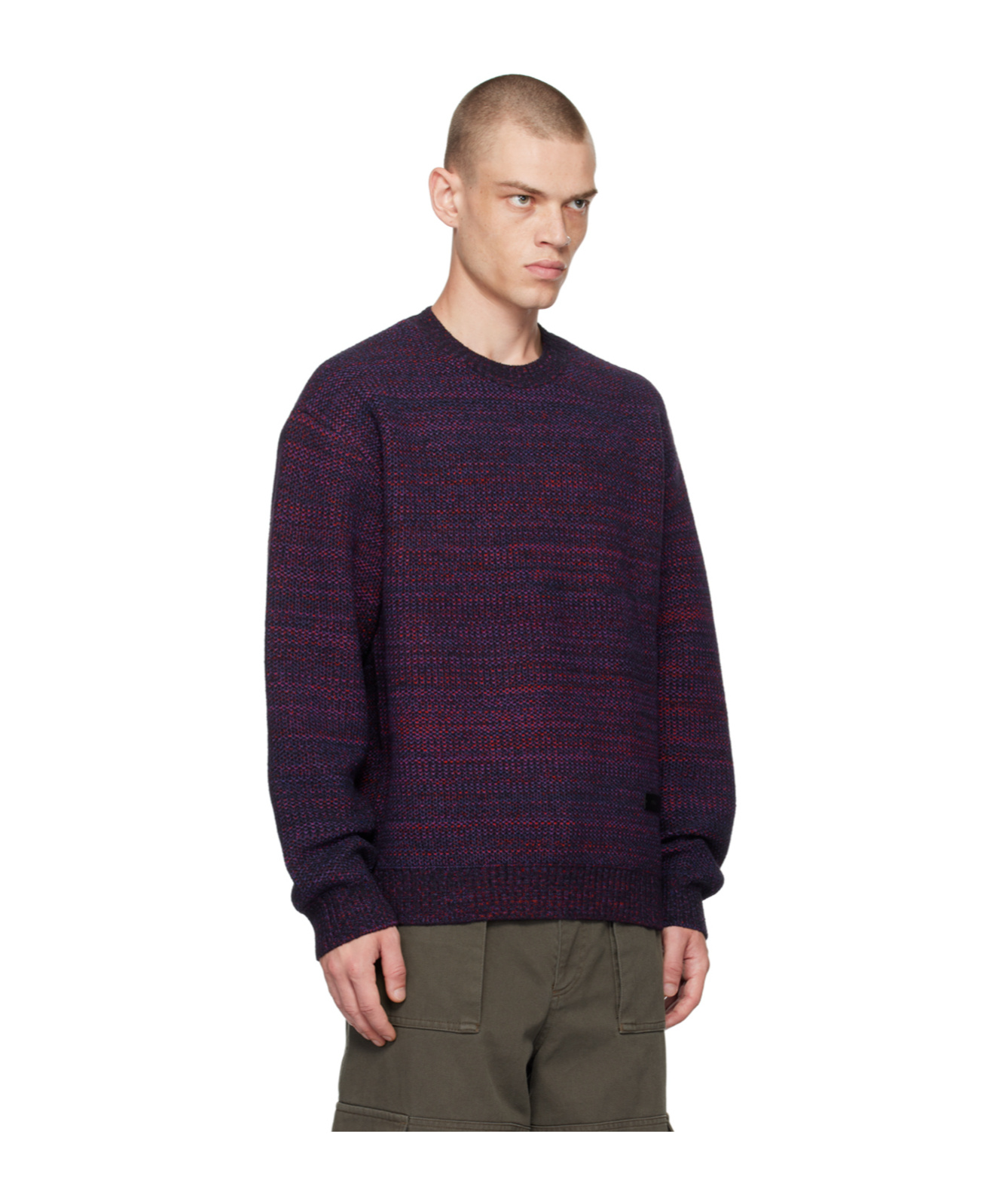 Juunj Logo Round-neck Sweater In Black