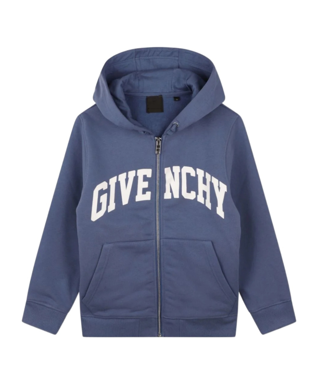 Givenchy Logo-print Zip-up Hoodie In Blue