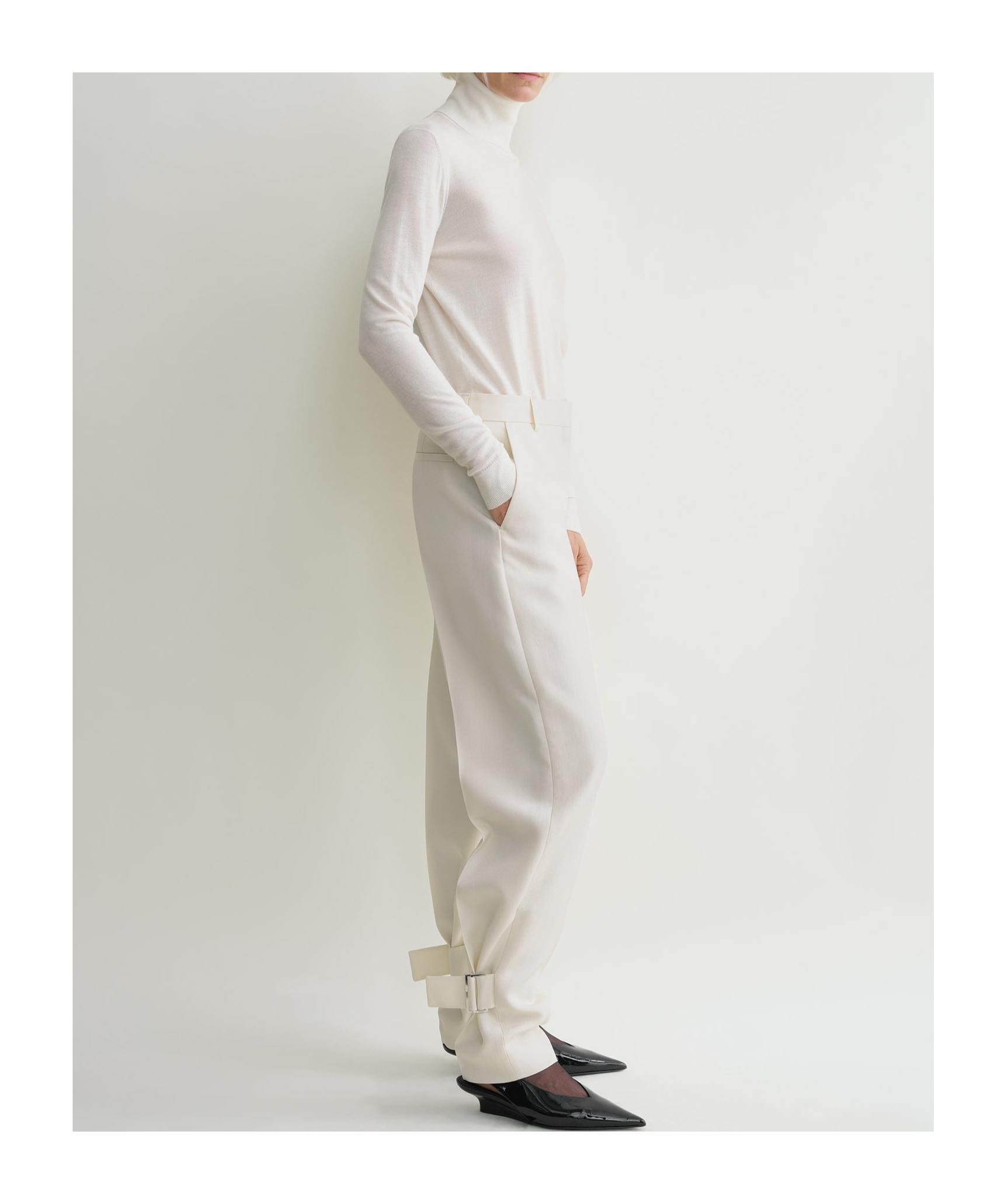 Totême Tapered Trousers In White
