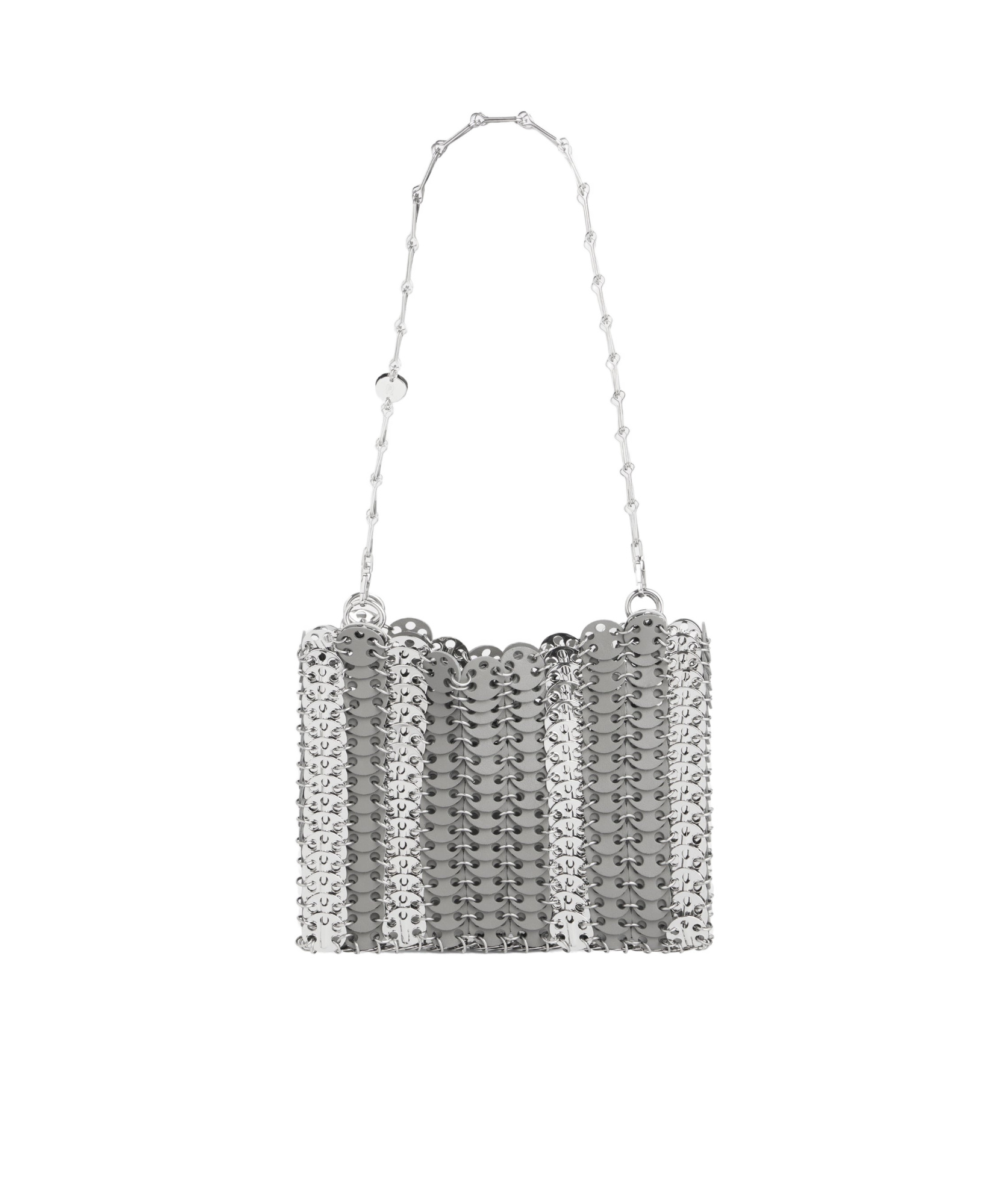 Rabanne Square Shoulder Bag In Gray