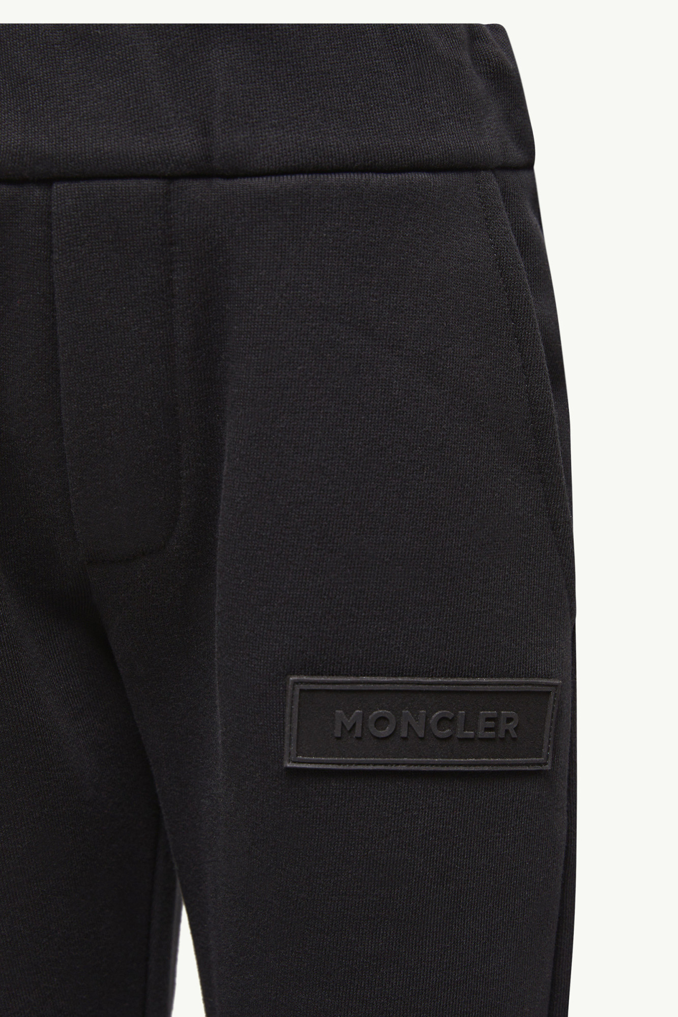 Moncler Cotton Sweatpants In Black