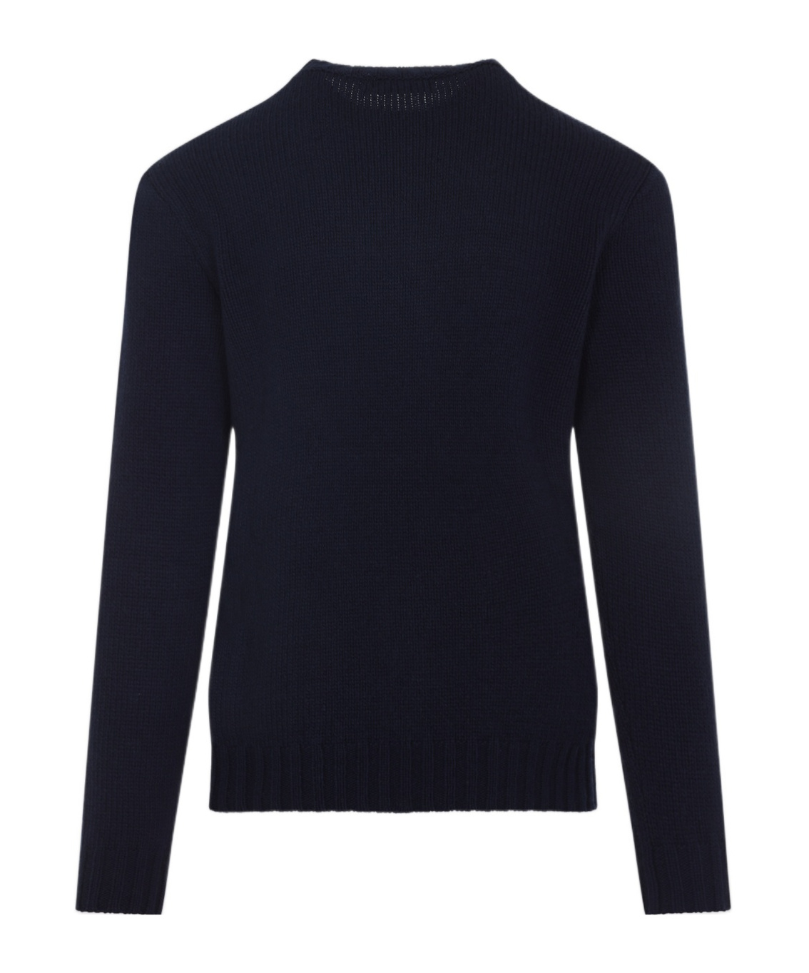 Ralph Lauren Flag Cashmere Knit Sweater In Black