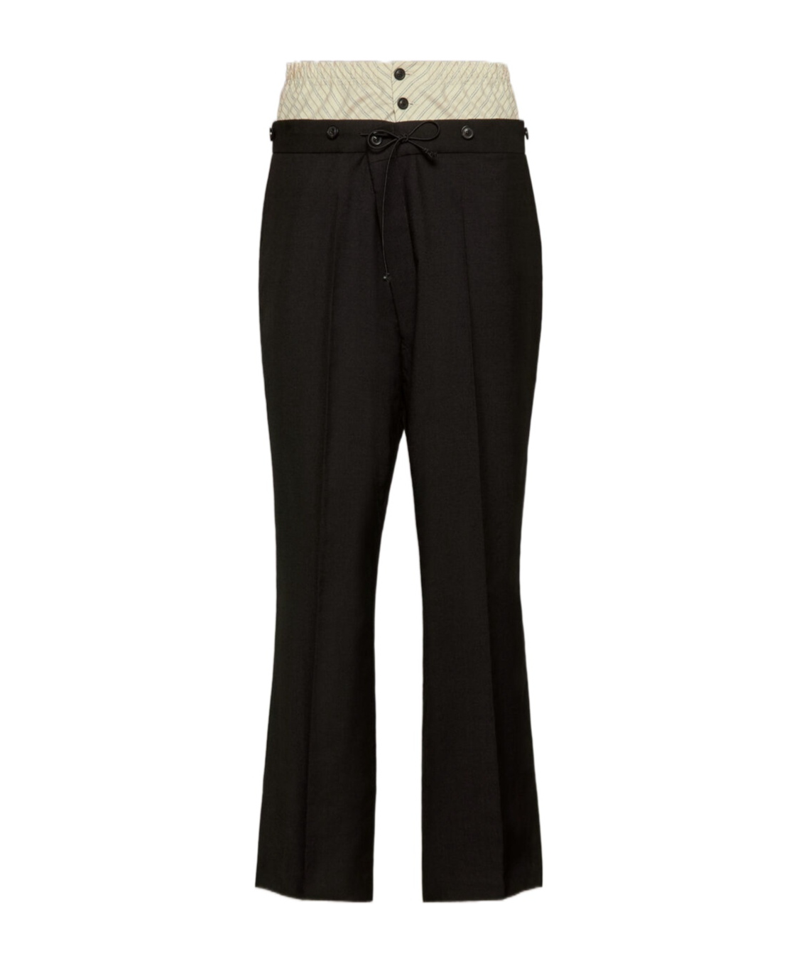 Maison Margiela Button Casual Pants In Black