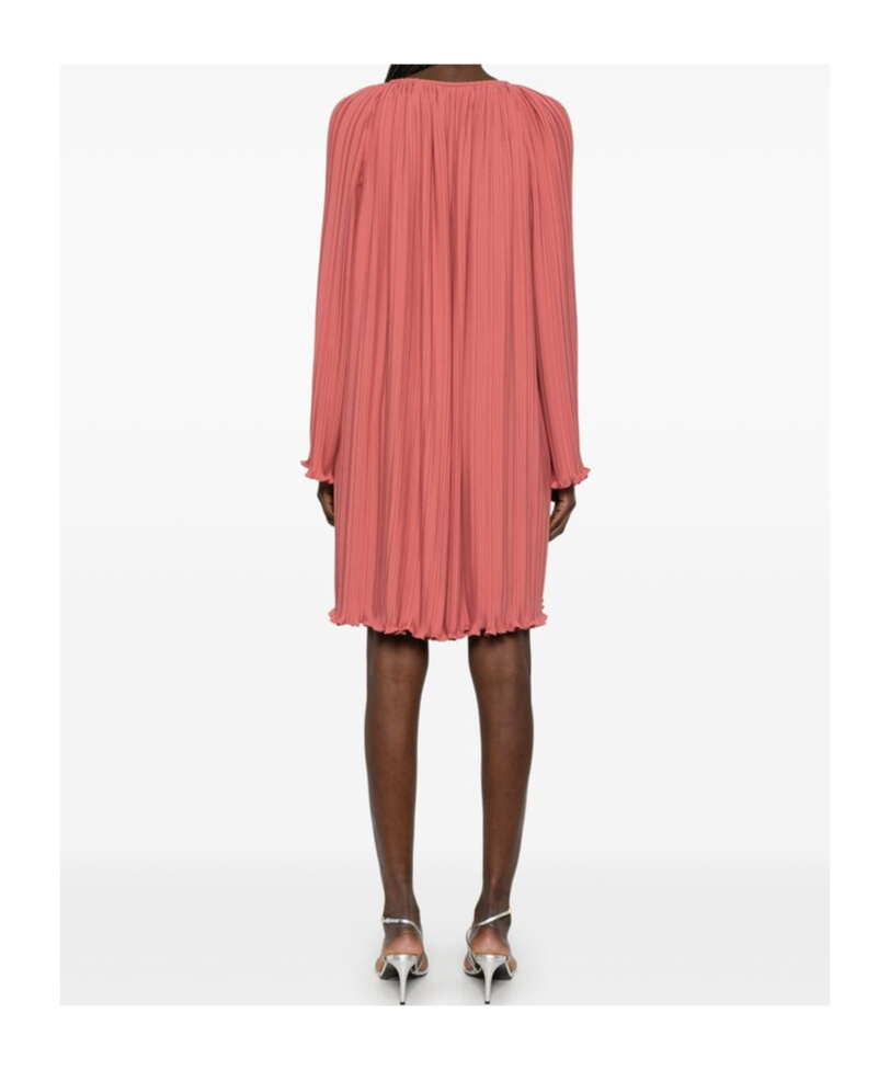 Lanvin Pleated Dress In Red