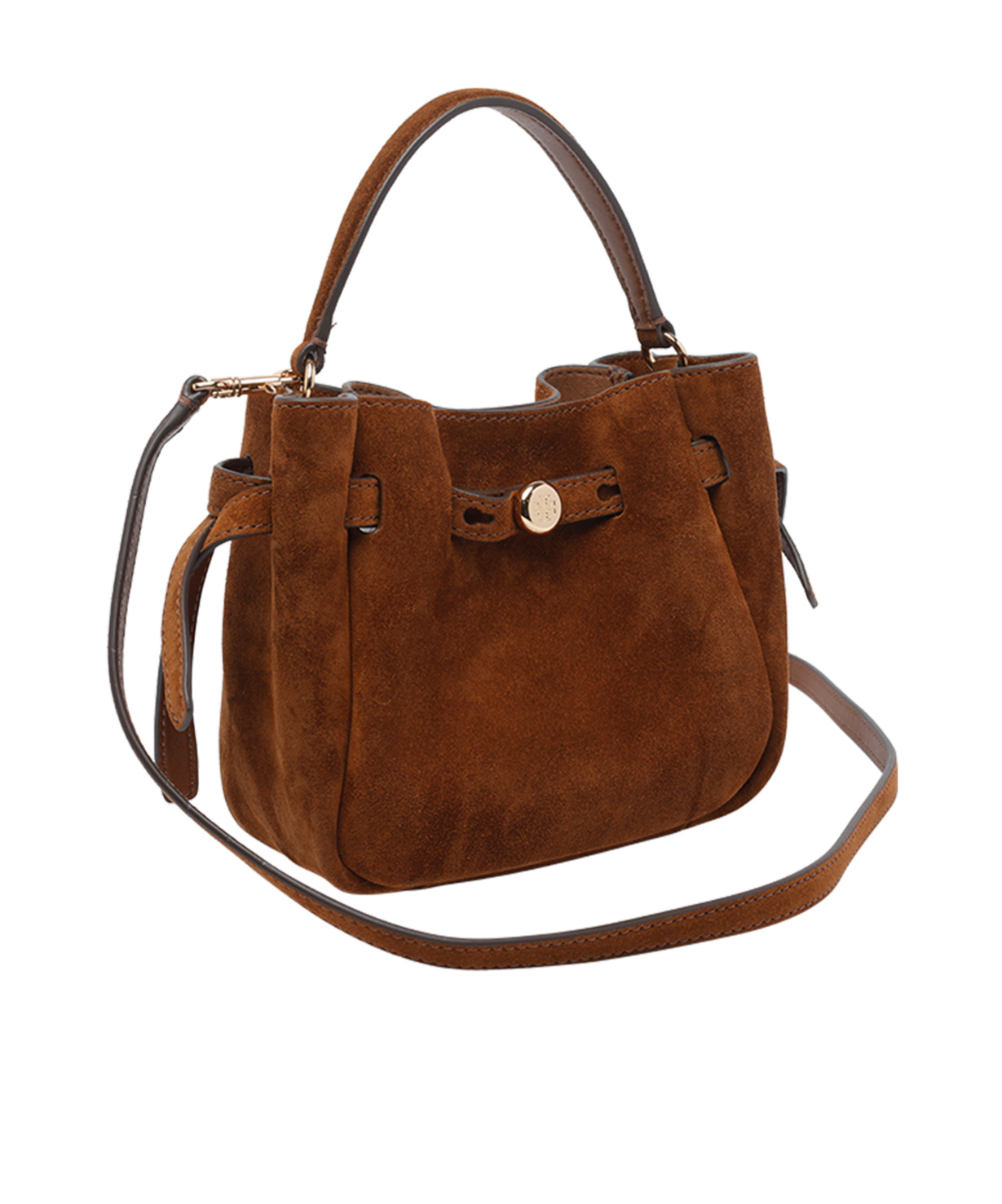 Tory Burch Romy Mini Crossbody Bag In Brown