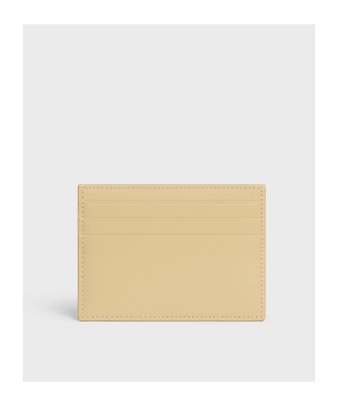 Celine Triomphe Card Bag In Nude