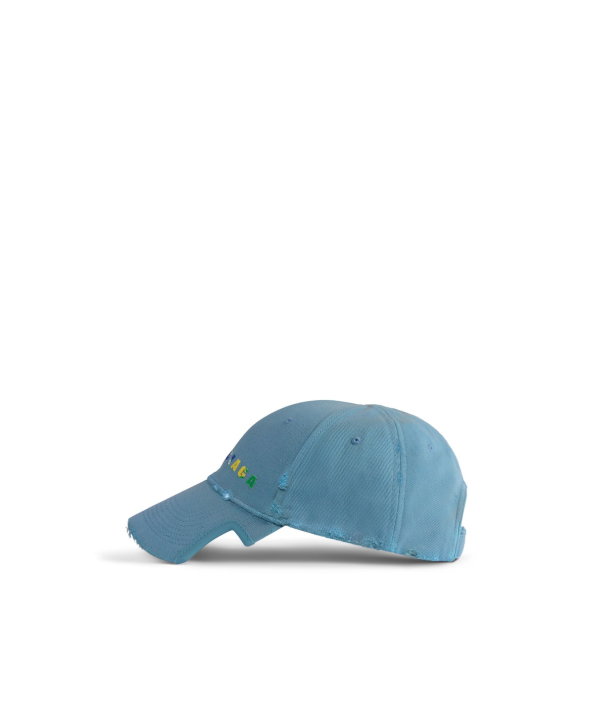 Balenciaga International Cap In Gray-blue