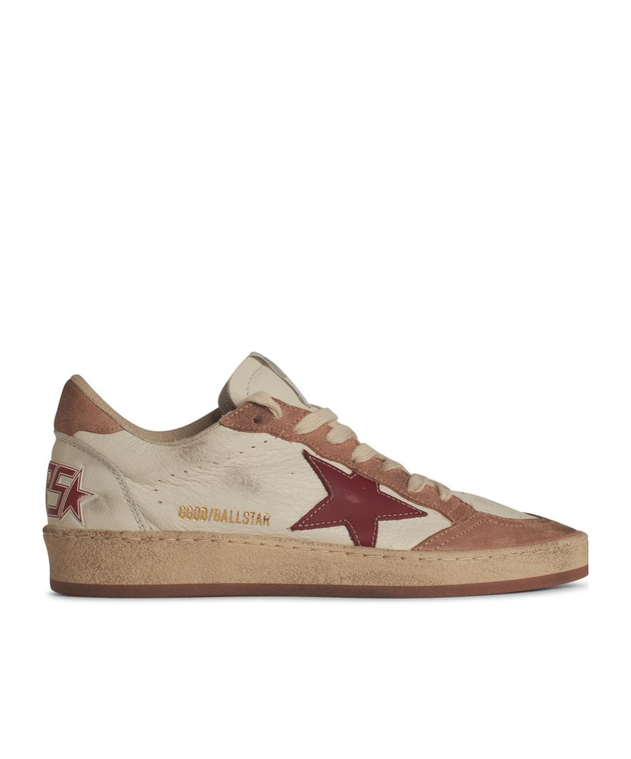 Golden Goose Laced Sneakers In Nude