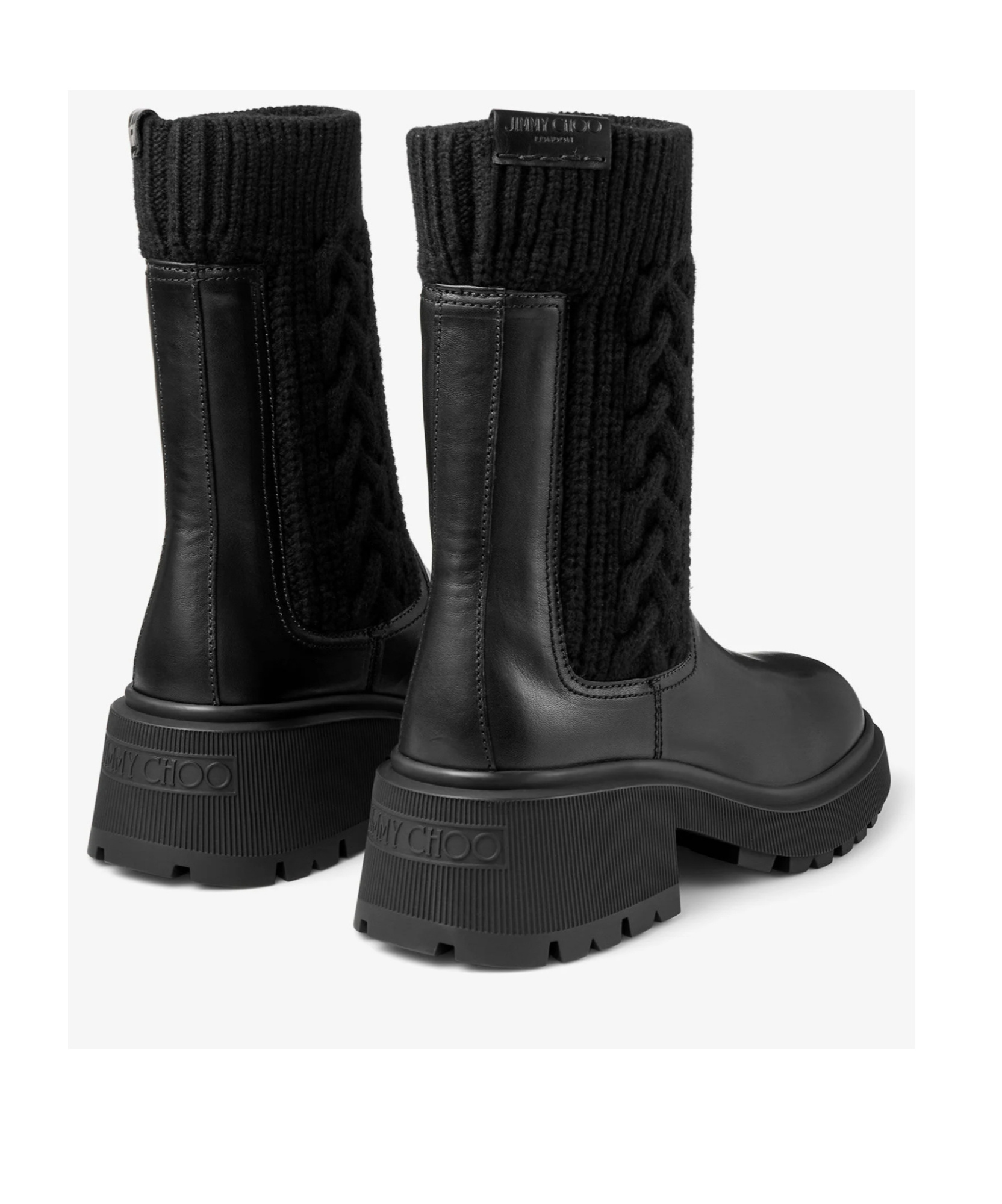 Jimmy Choo Round-toed Ankle Boots In Black