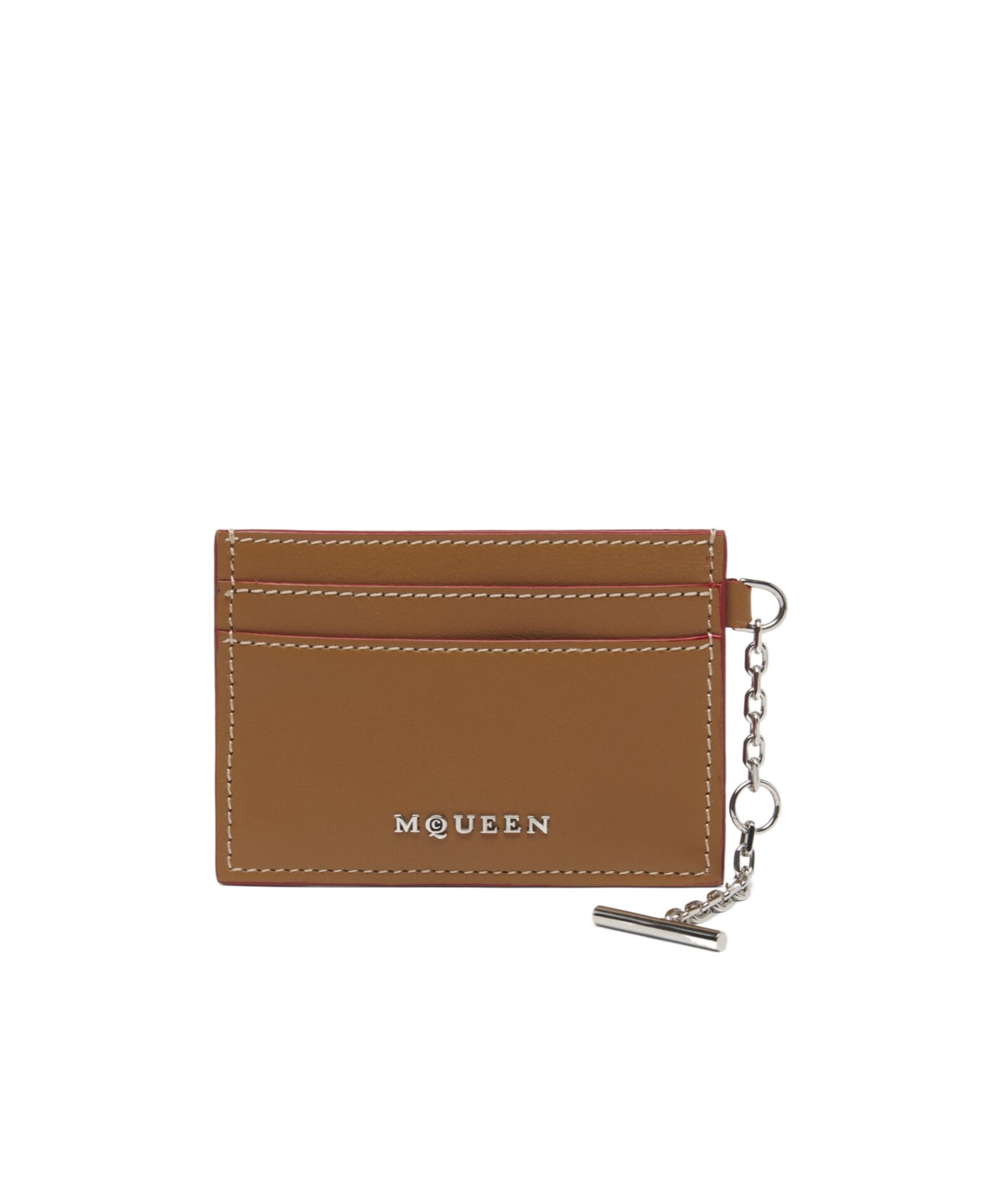 Alexander Mcqueen Sling Card Holder In Brown
