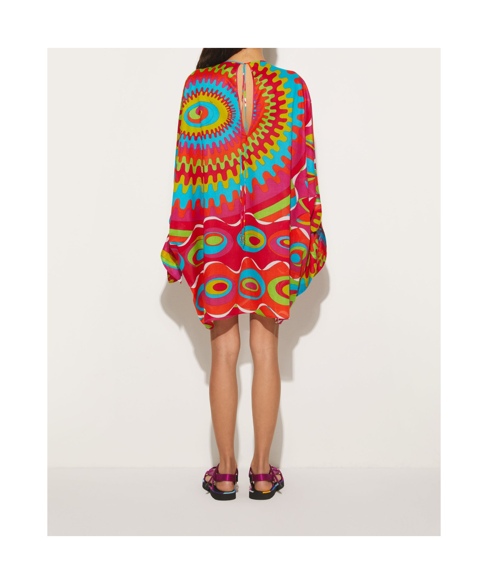 EMILIO PUCCI BERSAGLIO-PRINT KAFTAN MINIDRESS
