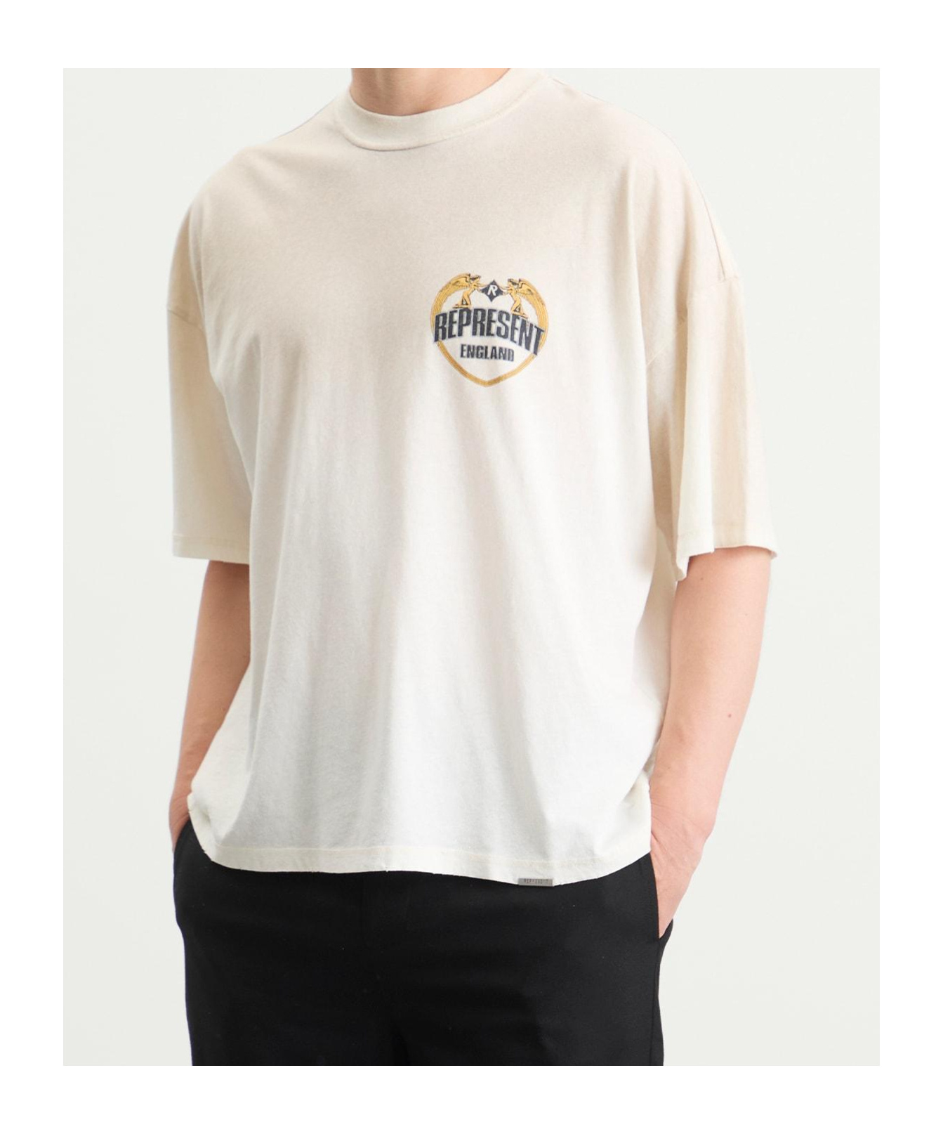 Represent Short Sleeve T-shirt In Neutral