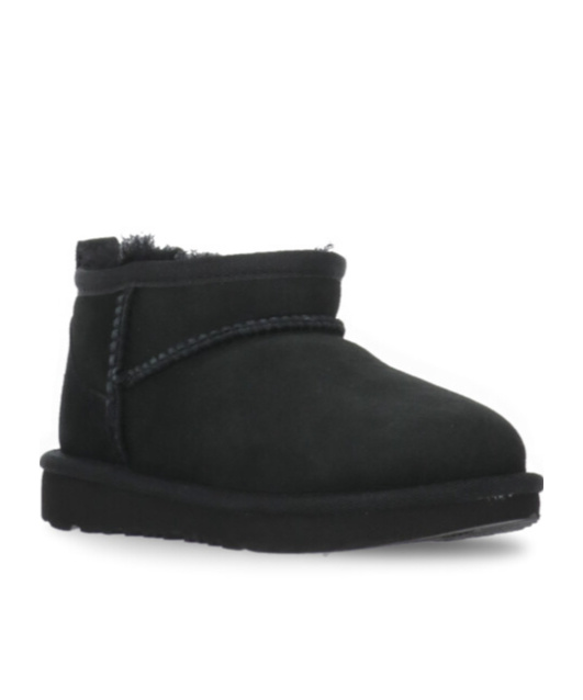 Shop Ugg Classic Ultra Mini Suede Boots In Black