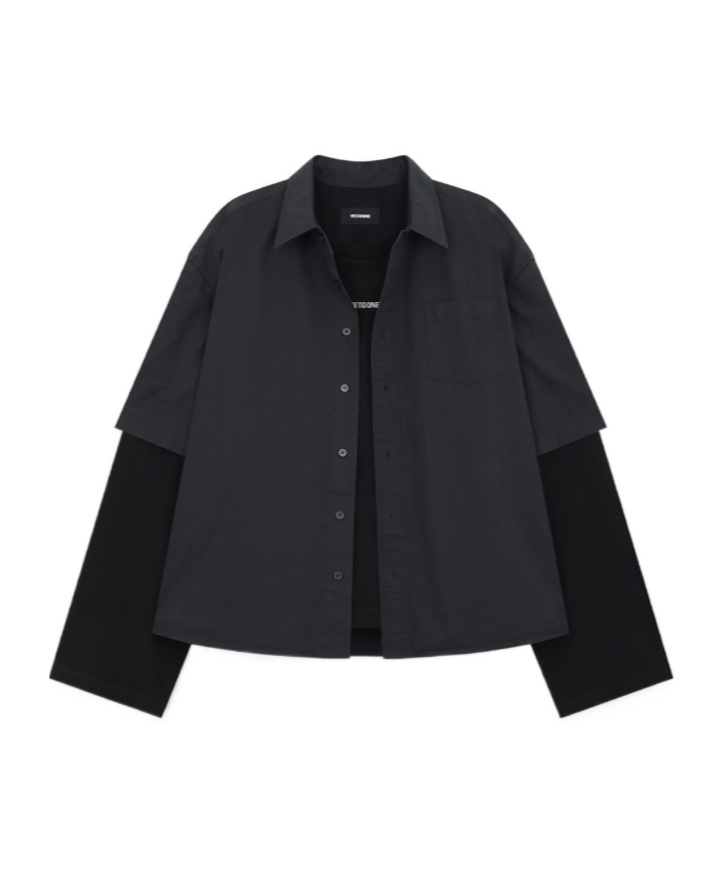 We11 Done Layered Shirt In Black