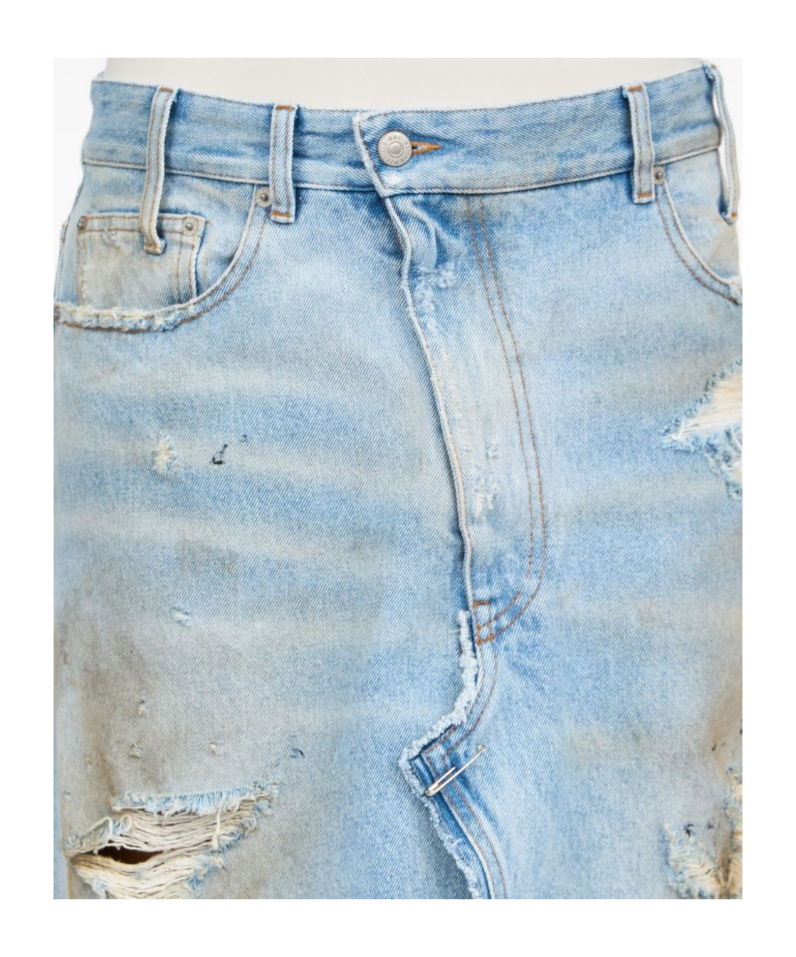 Mm6 Maison Margiela Knee Length And Midi Skirts In Light Blue