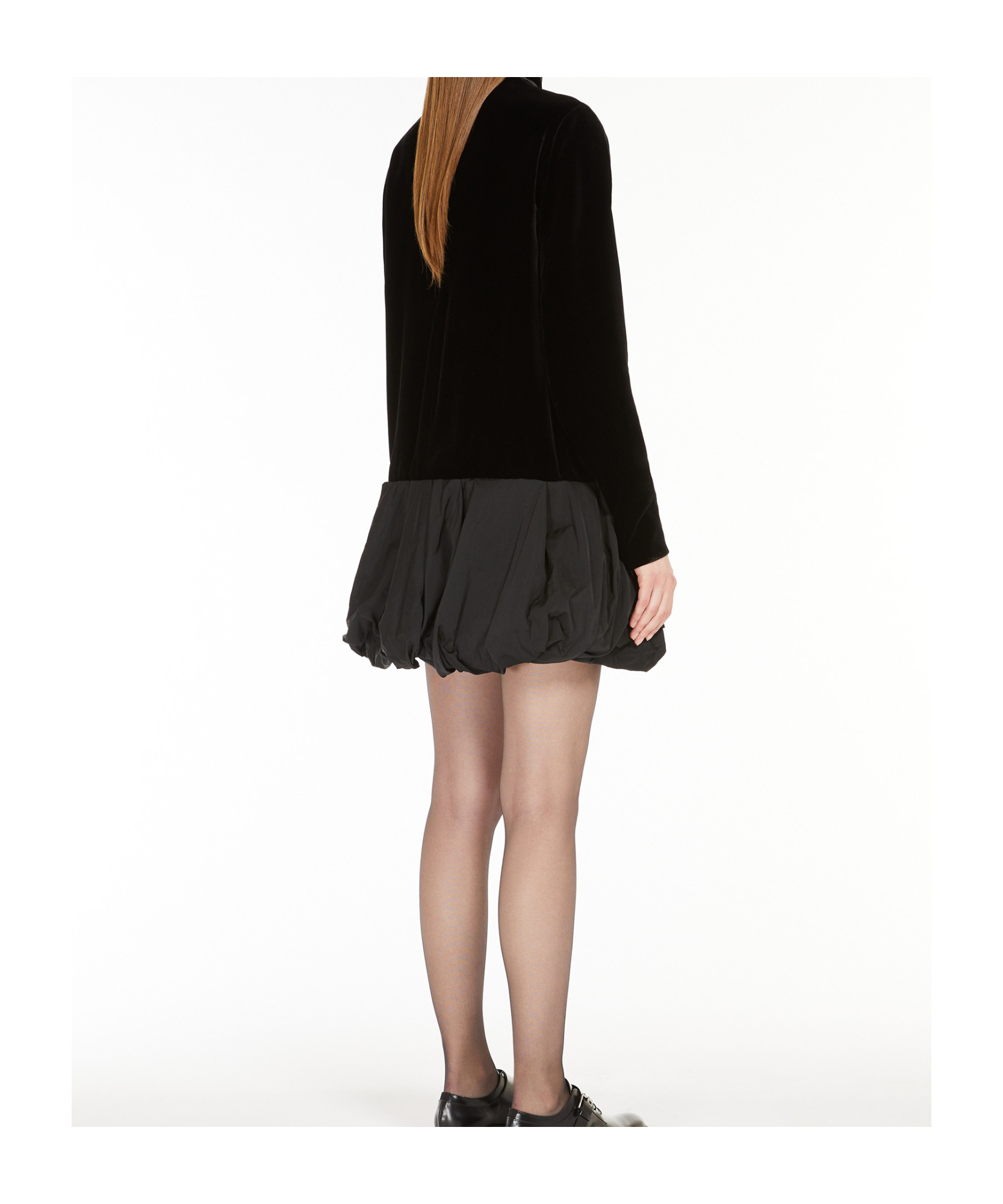 Max Mara Velvet Osso In Black
