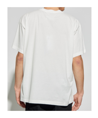 Mm6 Maison Margiela Cotton Crew-neck T-shirt With Numeric Signature Patch In White