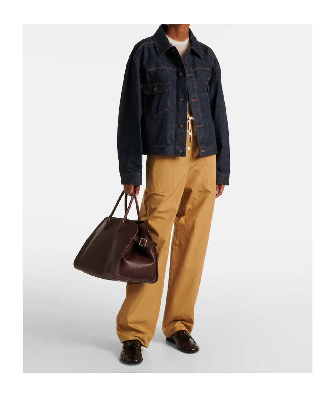 The Row Round-toe Loafers In Black