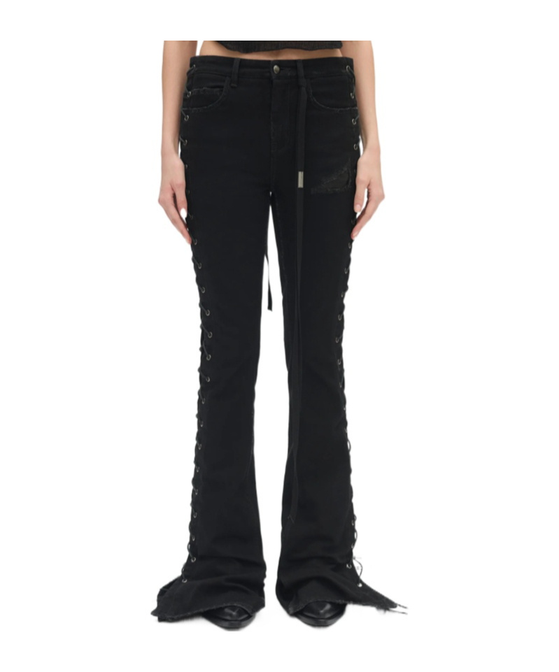 Ann Demeulemeester Treze 5-pocket Bootcut Jeans In Black