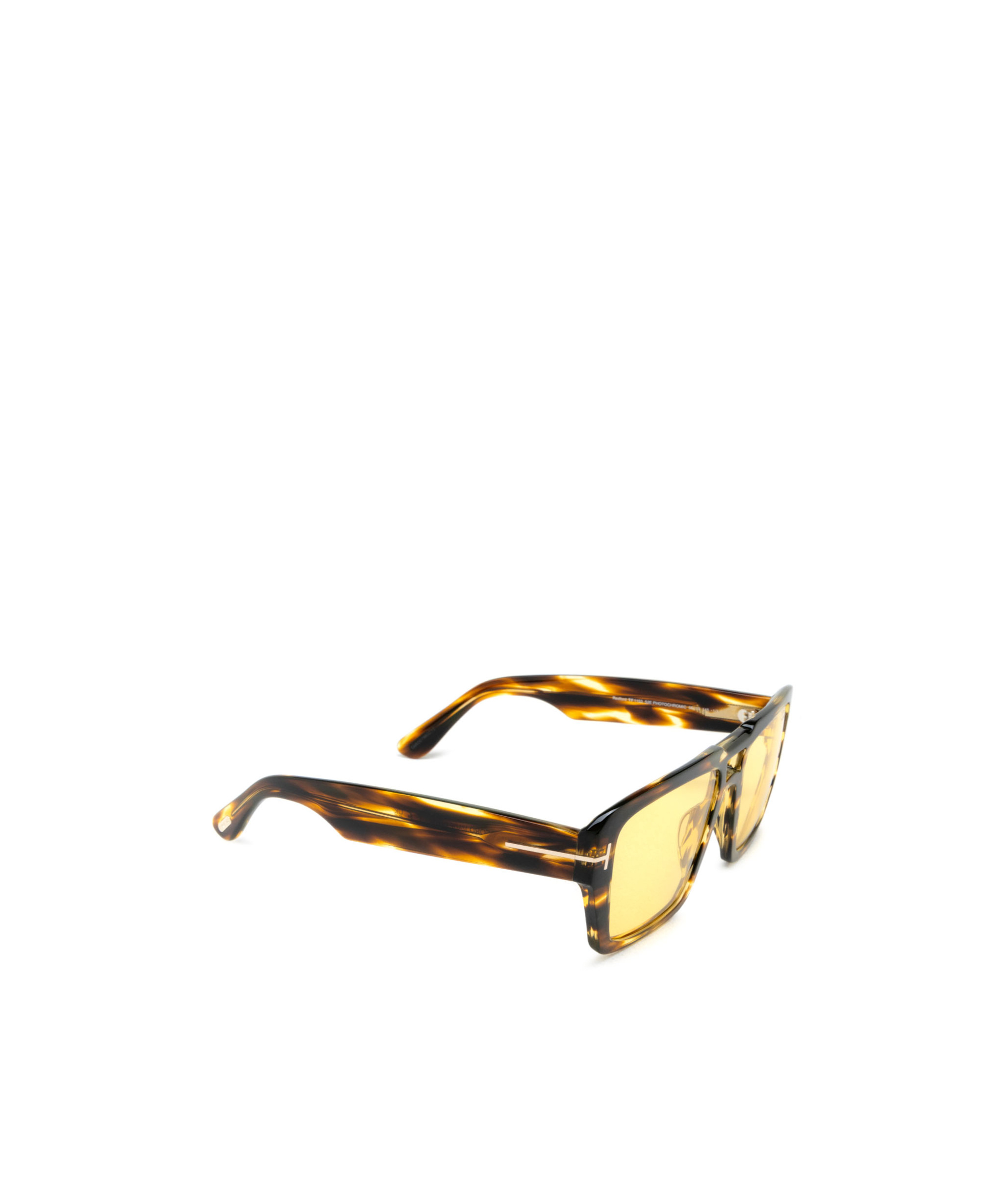 Tom Ford Logo Sunglasses In Yellow